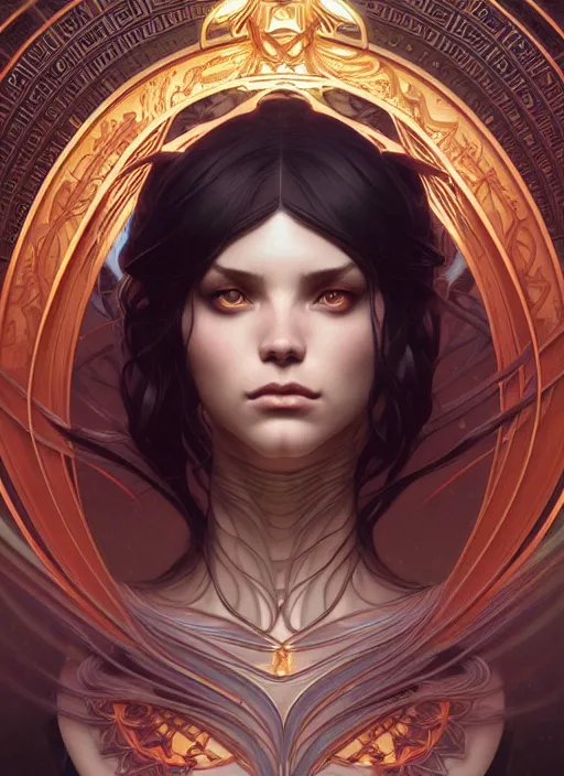 Prompt: symmetry!! portrait of pandora, dark fantasy, intricate, elegant, highly detailed, my rendition, digital painting, artstation, concept art, smooth, sharp focus, illustration, art by artgerm and greg rutkowski and alphonse mucha and huang guangjian and android jones and sachin teng