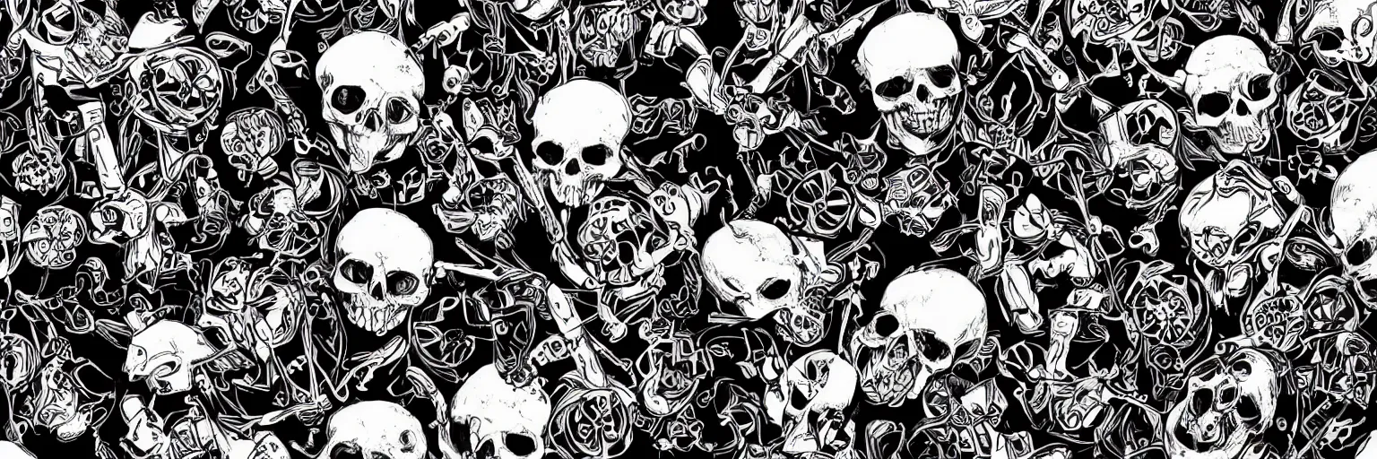 HD Pirate Flag Wallpaper - Oceanic Skull and Crossbones by QuantumCurator