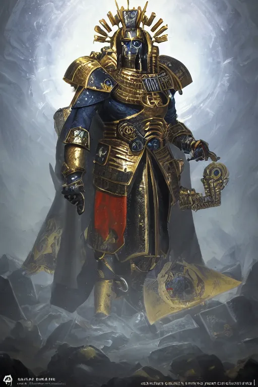 Image similar to queen portrait heros warhammer 4 0 k horus heresy fanart - the primarchs emperor by johannes helgeson animated with vfx concept artist & illustrator global illumination ray tracing hdr fanart arstation zbrush central hardmesh 8 k octane renderer comics stylized