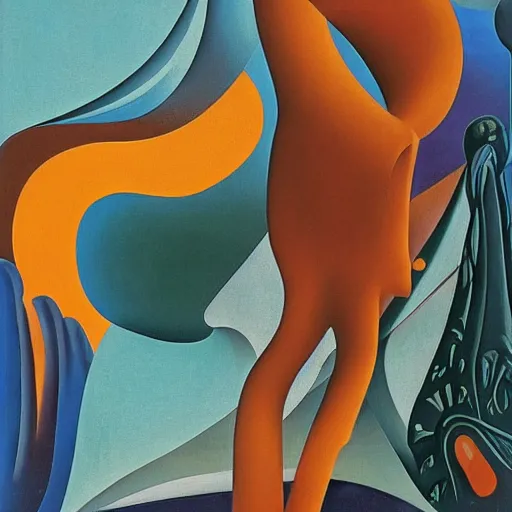 Image similar to imagine art nouveau : : 1 0 0 metaphysical art : : 5 futurism : : 1 5 vorticism : : 2 5 surrealism : : 1 5 indigenism : : 1 5 early morning in the eifel mountains werner peiner 1 9 3 8 : : 5 muralism : : 5 neo - figurative art : : 1 0 maximalism : : 1 0