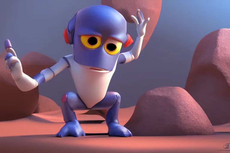 Image similar to still from pixar movie of ultraman, high quality 3d render, movie, Pixar, Renderman, 4k, artstation