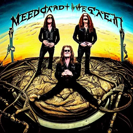 Image similar to megadeth, album cover, band name,