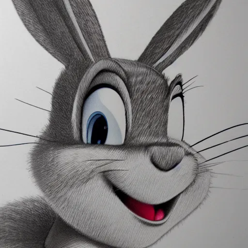 Image similar to bugs bunny realistic portrait