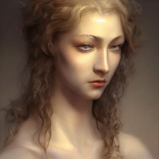 Image similar to masterpiece amazing stunning painting of a beautiful face by Anton Pieck, Artgerm ; 3d unreal engine, 4k 3d render,