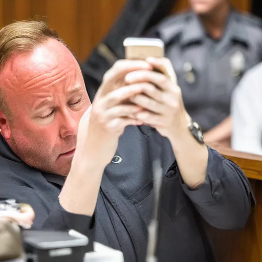 Image similar to Alex Jones desperately reaching for his out of reach phone in the courtroom, EOS 5DS R, ISO100, f/8, 1/125, 84mm, RAW, sharpen, unblur