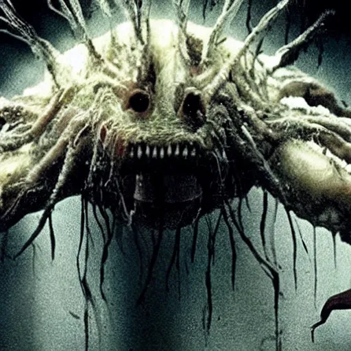 Image similar to b - grade horror film budget production a very strange creature made of cronenberg