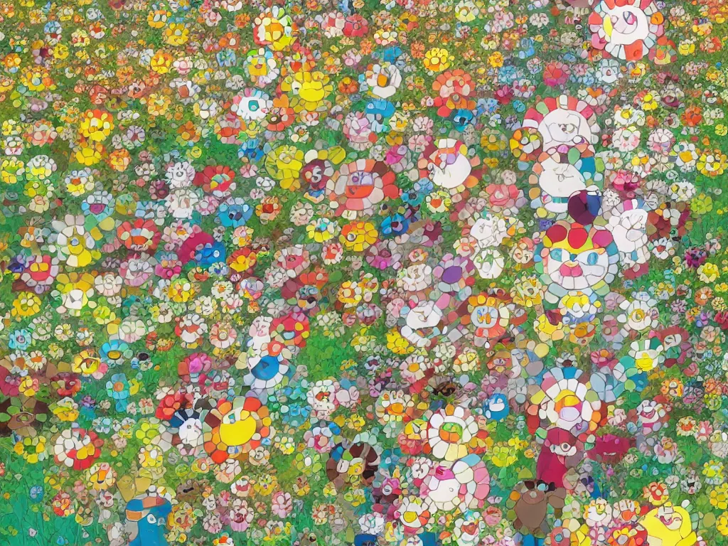 Image similar to colorful fairytale forest, illustration, concept art, colorful, beautiful, studio ghibli, takashi murakami, aoshima chiho, manga, cute and adorable