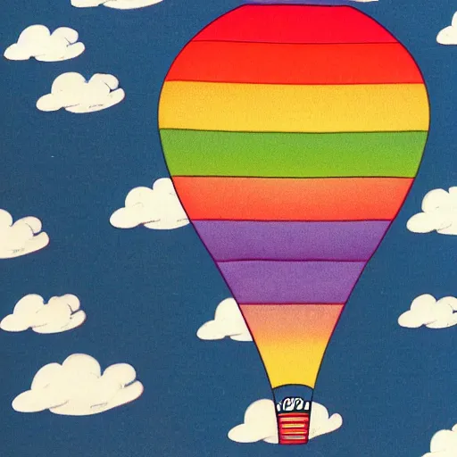 Image similar to rainbow cosmic sci fi hot air balloon ufo