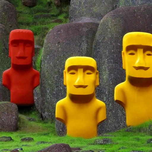 Image similar to photo of Haribo Gummy moai Easter Island heads