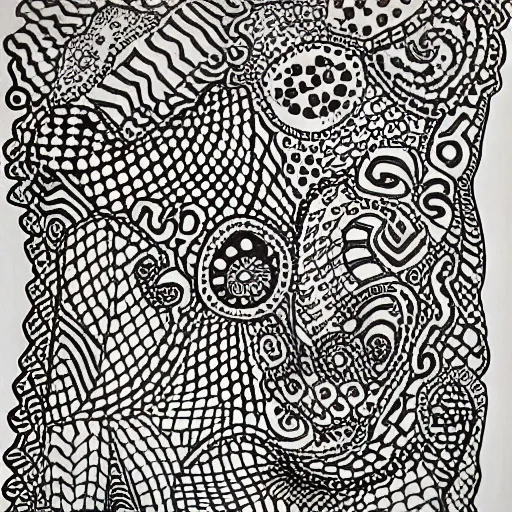 Image similar to zentangle by jean dubuffet