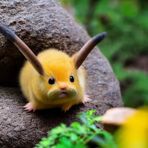 Image similar to national geographic photo of raichu, pokemon in the wild, intricate, portrait, 8 k highly professionally detailed, hdr, award winning