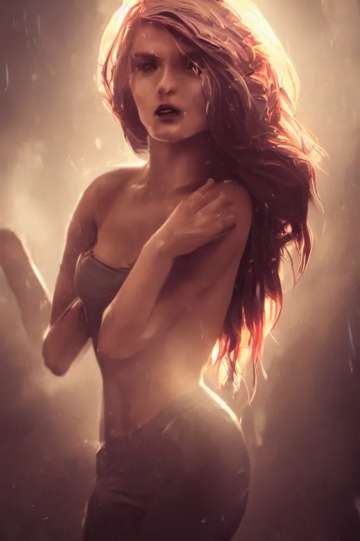 Image similar to The beautiful female personification of dubstep, dramatic lighting, cinematic, establishing shot, extremely high detail, foto realistic, cinematic lighting, post processed, concept art, high details, cinematic, 8k resolution, beautiful detailed, photorealistic, digital painting, artstation, concept art, smooth, sharp focus, artstation trending, octane render, unreal engine