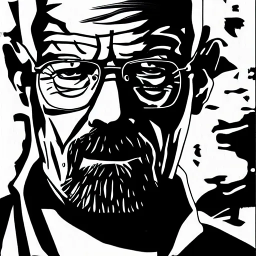 Image similar to walter white breaking bad manga