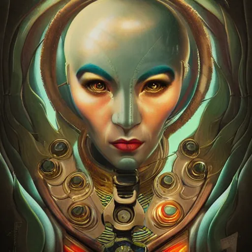 Prompt: underwater naga bioshock portrait, Pixar style, by Tristan Eaton Stanley Artgerm and Tom Bagshaw.