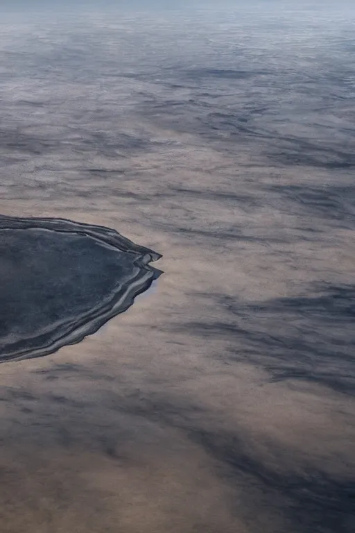 Prompt: top view of muddy river delta joining sea by hiroshi yoshida, ridley scott, roger deakins, turner, rothko, hyperrealism, turbulent james jean landscape, matte painting, fluid simulation, trending on artstation, 8 k high detail concept art, rendered in octane