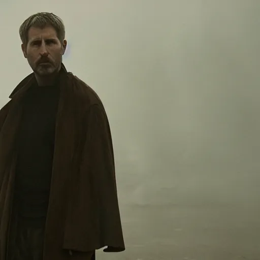 Prompt: Denis Villeneuve visual style, blade runner 2049 colors, rick owens, yohji yamamoto, yeezy, arabic clothes, pyramids