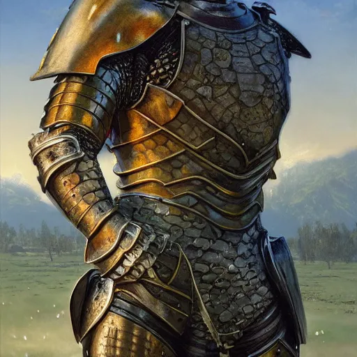 Image similar to snapping turtle as a realistic fantasy knight, closeup portrait art by donato giancola and greg rutkowski, digital art, trending on artstation, symmetry!!