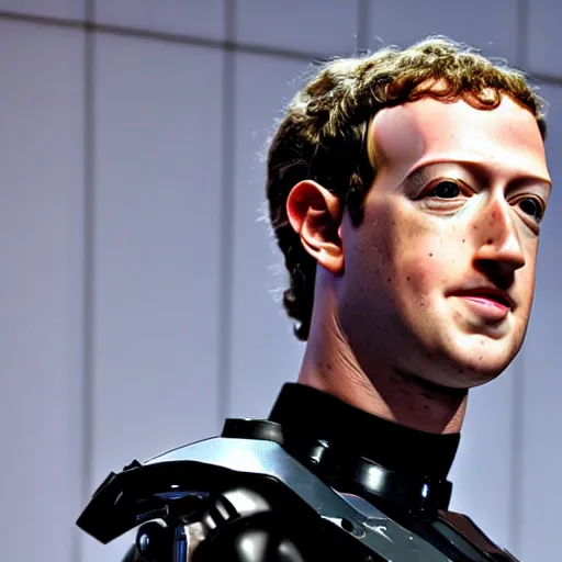 Prompt: Mark Zuckerberg as Robocop, 4k, high detail