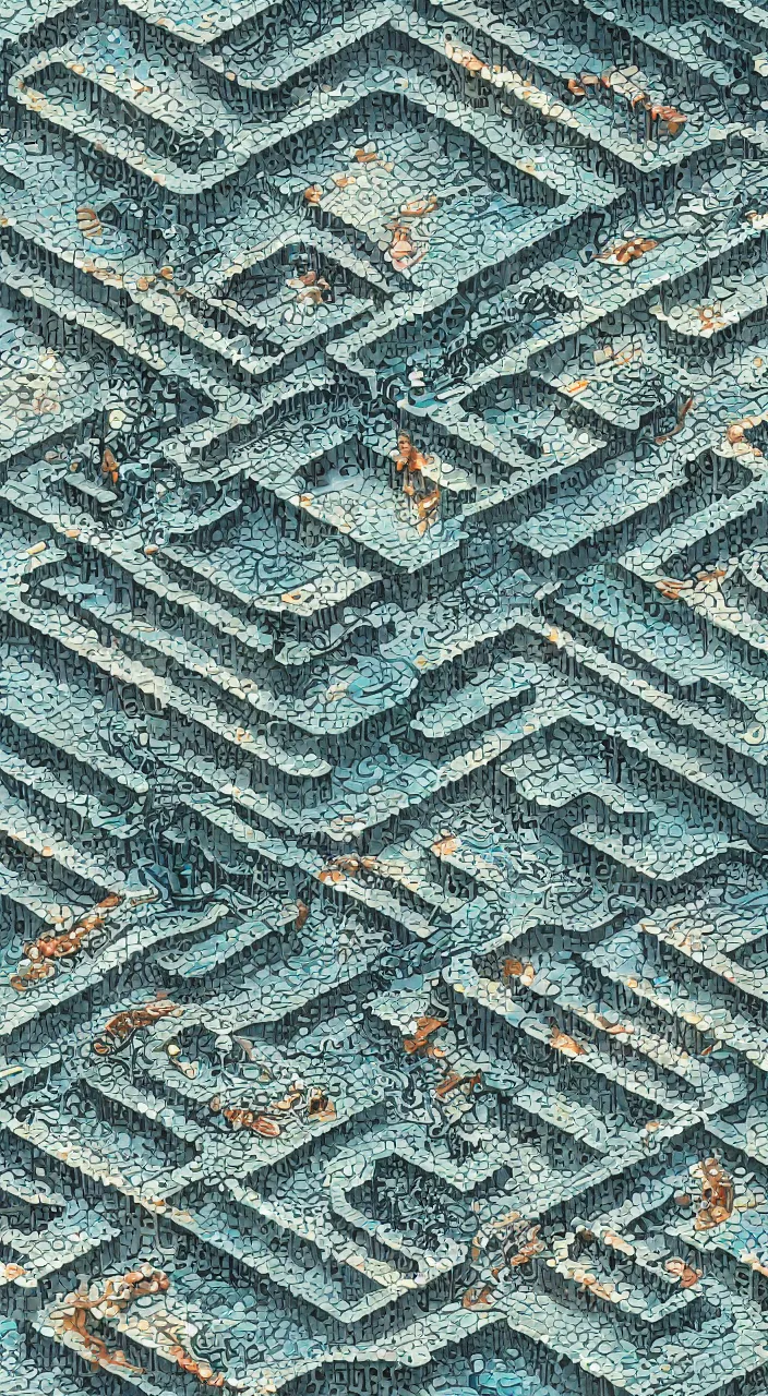 Image similar to a stream of water entering a xenomorphic factory and producing a coin, in the style of Rudolph Steiner, photographic , isometric, kidneys, marble texture , 8k