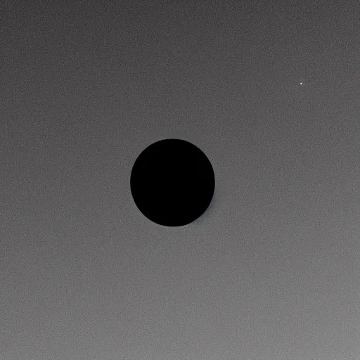 Image similar to a black dot in the sky, dark lighting, alone