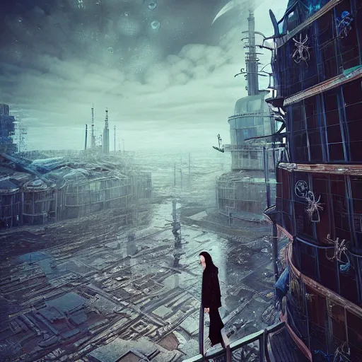 Image similar to stylish Сyberpunk style selfie in a crowded city on another planet, Neo Norilsk, New Kyiv, sci-fi, fantasy, intricate, very very beautiful, elegant, highly detailed, smooth, photorealistic, cinematic, Unreal Engine 5, sharp focus, by Evgeny Zubkov, by Marat Zakirov, trending on Behance