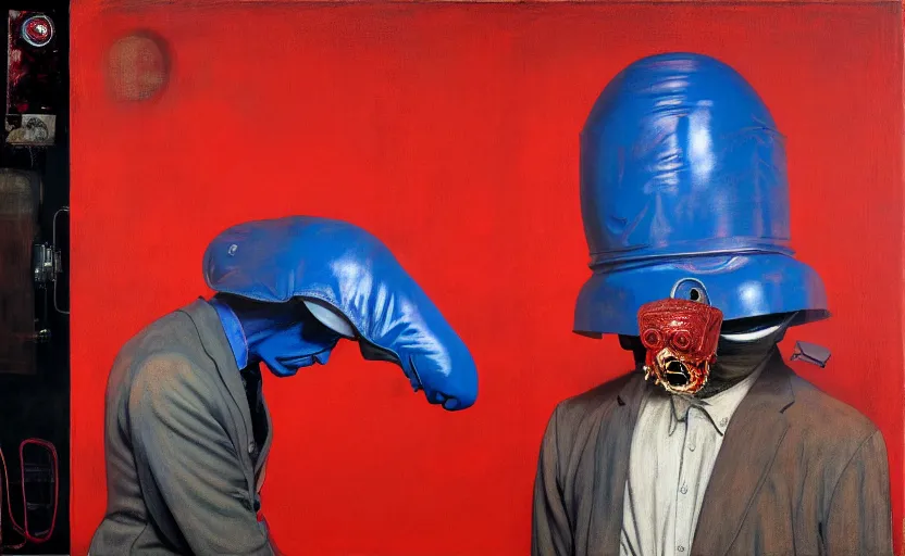 Image similar to frances the mute by the mars volta album cover, extremely intricate and detailed, by painted by francis bacon, adrian ghenie, and james jean. 8 k cinematic lighting, hyper realism