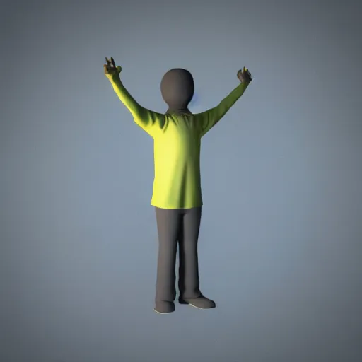 Prompt: 3D render T-pose