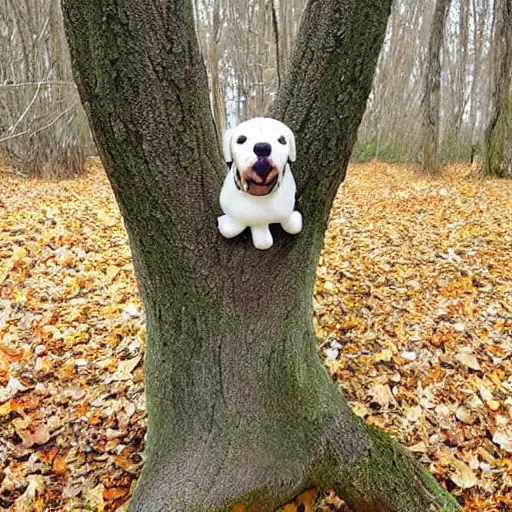 Image similar to tree that looks like a dog