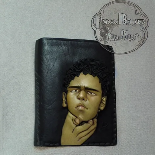 Prompt: jace balaren the wallet sculpter. portrait by rebecca guay