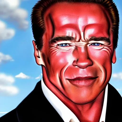 Image similar to arnold schwarzenegger as anime character, kyoto animation, magical