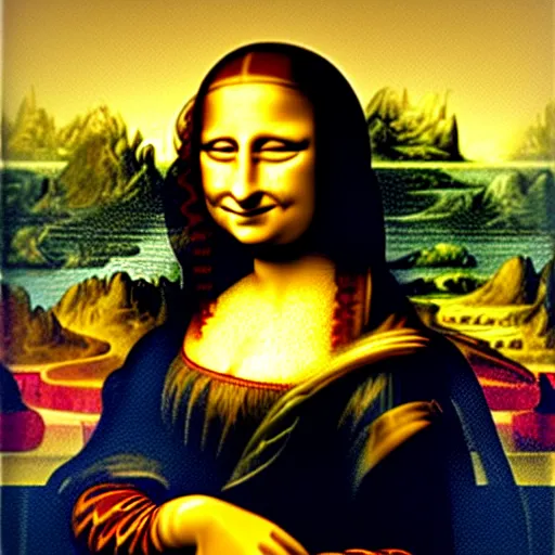 Portrait of Mona Lisa with clown makeup, highly | Stable Diffusion ...