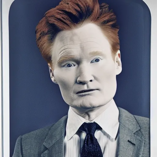 Image similar to conan o'brien, by joseph cornell,