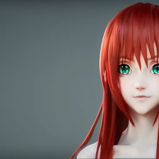 Prompt: render as a very beautiful 3d anime girl, long braided white red hair, hazel eyes, full round face, short smile, cinematic lightning, medium shot, mid-shot, highly detailed, trending on Artstation, Unreal Engine 4k, cinematic wallpaper