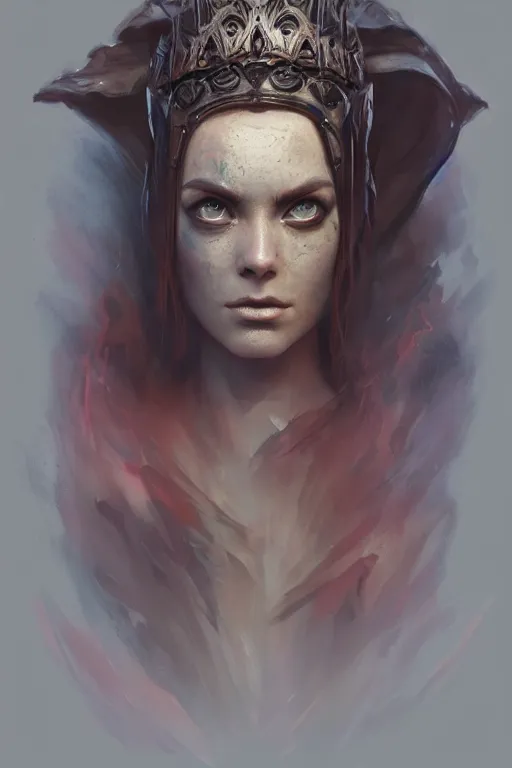 Image similar to princess of eternal fire and death, face portrait, raphael lacoste, eddie mendoza, alex ross, concept art, matte painting, highly detailed, rule of thirds, dynamic lighting, cinematic, detailed, denoised, centerd