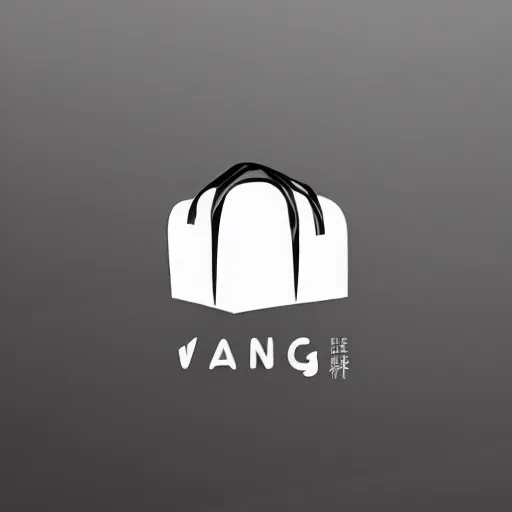 Image similar to minimalist imagotype logotype design for plastic bag factory called wang that represents high quality and efficiency, 3 d vector, fresh cool colors, trending on behance