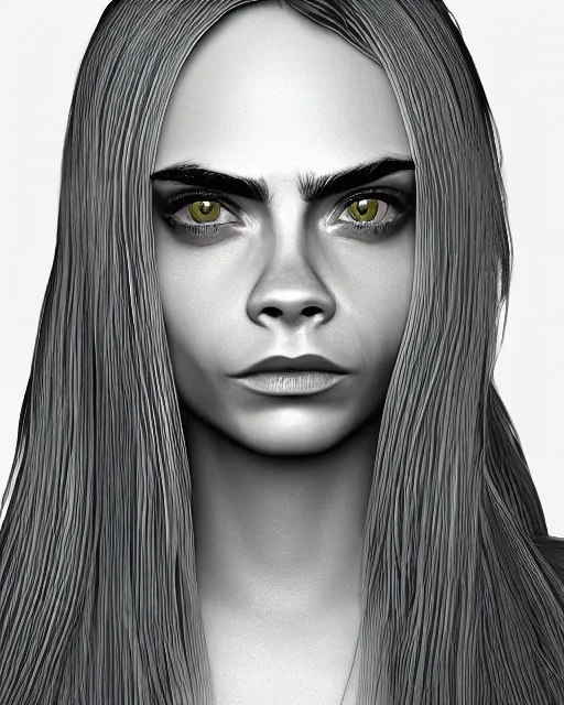 Prompt: highly detailed 3d render of cara delevingne cgsociety