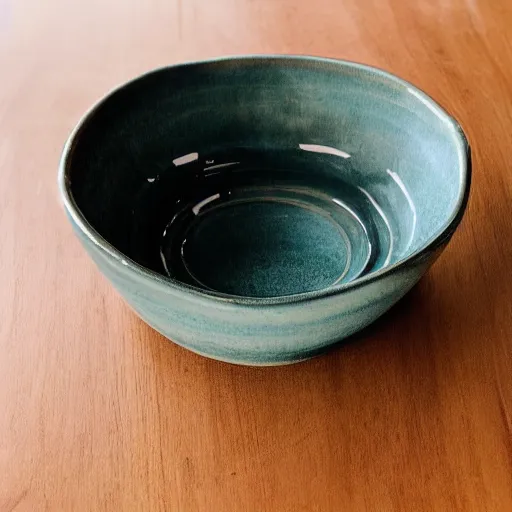 Image similar to ceramic bowl on a plywood table