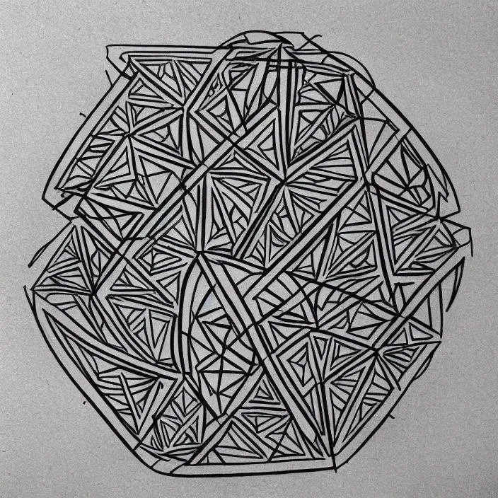 Image similar to minimal bold line work abstract minimal shape tribal recursive design, black and white, sacred geometry, tattoo design, blackwork, geometric
