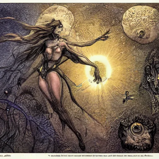 Image similar to A new dawn from the darkness :: mental health :: psychology :: Concept Art :: Highly Detailed :: intricate :: a masterpiece by M.W. Kaluta