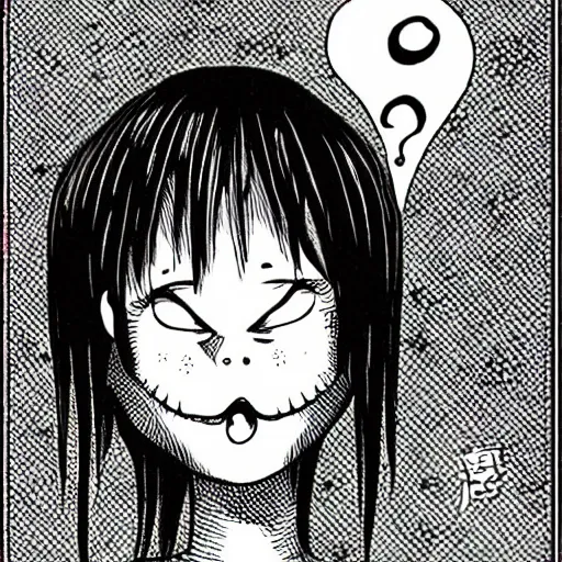 Image similar to Junji Ito Cute devil