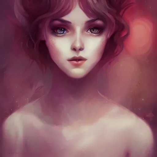 Prompt: a portrait in the style of anna dittmann and loish and charlie bowater.
