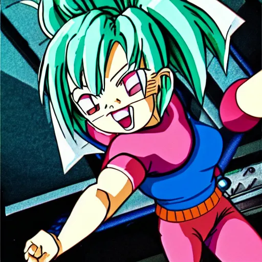 Image similar to bulma fighting cell