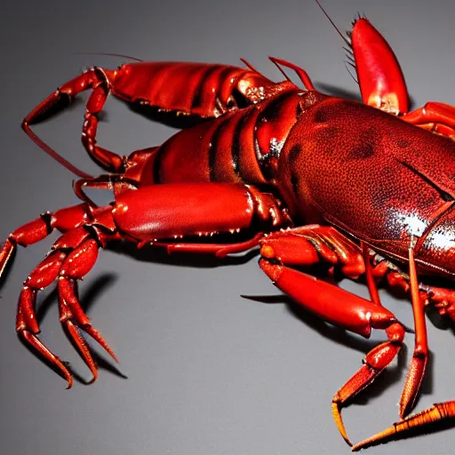 Prompt: cross between a lobster and a mobster, a lobster lobster, mafia lobster