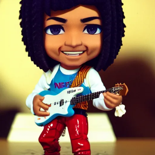 Image similar to jimmy hendrix as nendoroid, kodak film