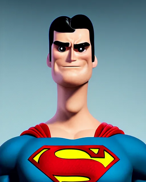 Prompt: an epic comic book style full body portrait painting of superman bubble head with black hair, elegant, character design by Mark Ryden and Pixar and Hayao Miyazaki, unreal 5, DAZ, hyperrealistic, octane render, cosplay, RPG portrait, dynamic lighting, intricate detail, summer vibrancy, cinematic