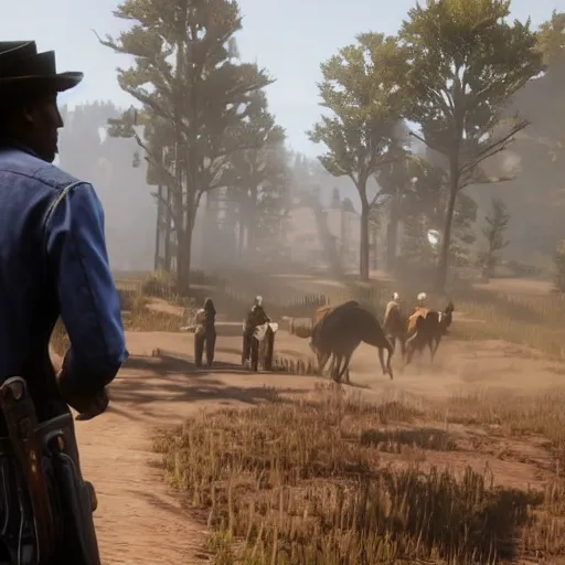 Image similar to Obama in Red dead redemption 2