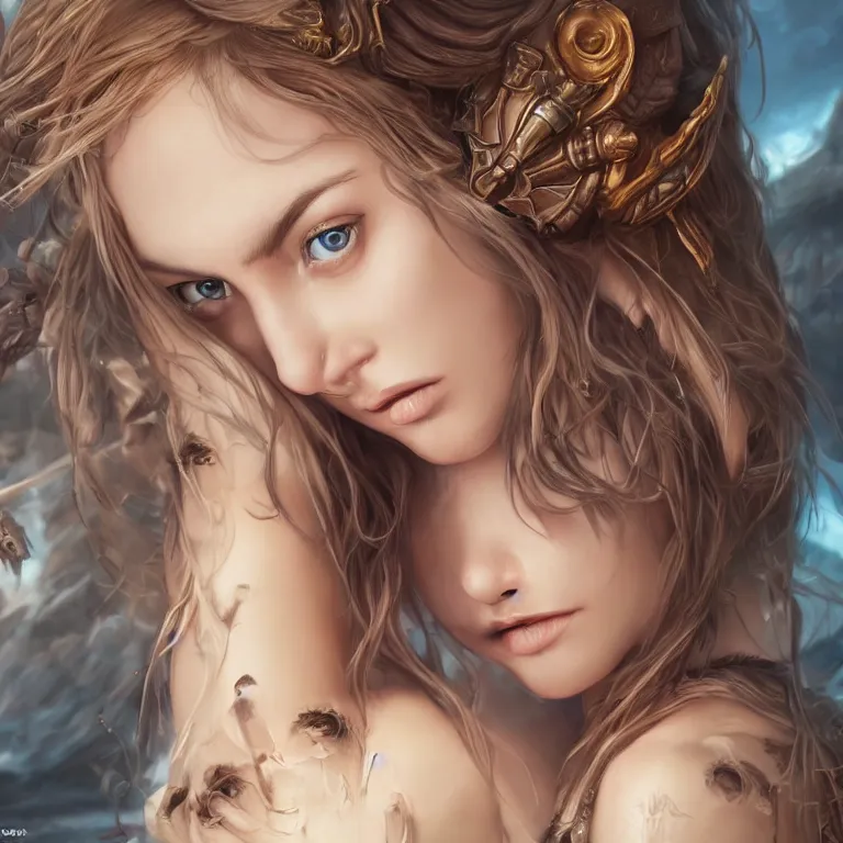 Prompt: award - winning extremely detailed fantasy art of a cute female, photo realistic, 4 k