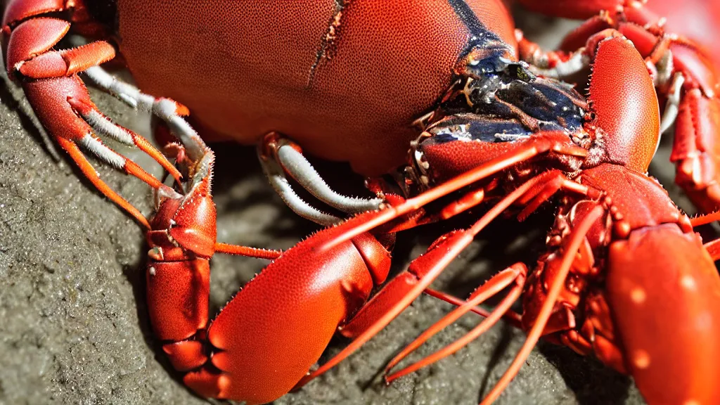 Image similar to macro photography creeping... is that a lobster or a zipper? i really can't tell.