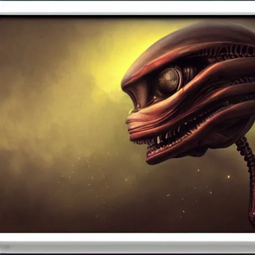 Image similar to alien by repin