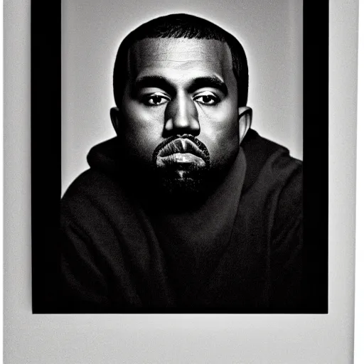 Image similar to a ( ( chiaroscuro lighting portrait ) ) of kanye west ( ( ( ( ( dressed as teddy bear mascot ) ) ) ) ), black background, portrait by julia margaret cameron, shallow depth of field, 8 0 mm, f 1. 8